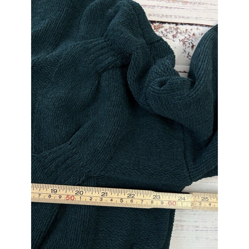J.JILL $79 Solid Green Chenille Soft Cable Knit Pullover Sweater Top Size Large - Picture 7 of 11